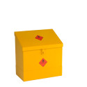 Flammable Liquids Storage Bin - Small with Sloping Lid  660-508mm x 609mm x 330mm