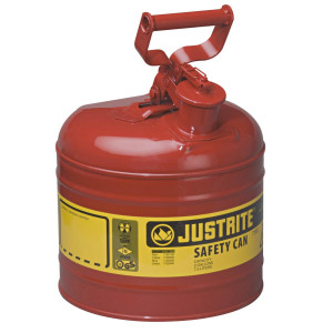 Flammable Liquid Safety Can - Justrite Type 1 - 7.5 litre -7120100Z