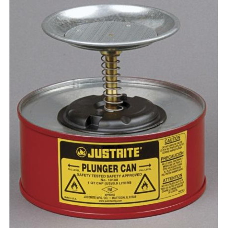 1 Litre Plunger Can for dispensing flammable liquids Bulk Buy deal x 3