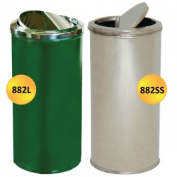 Fire Retardant Swivel Top Bin with Liner