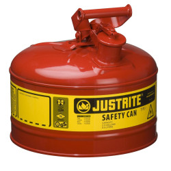 Flammable Liquid Safety Can - Justrite Type 1 - 9.5litre -7125100Z