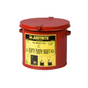 Solvent or Flammable Waste Container Bench Top bin - 8Litre Justrite 09200
